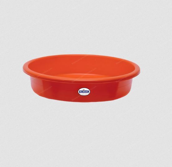 Red Plain Plastic Basin