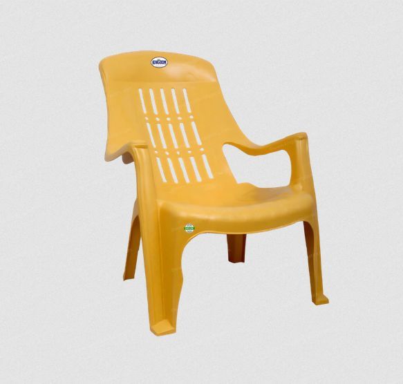 Yellow Plain Plastic Chair