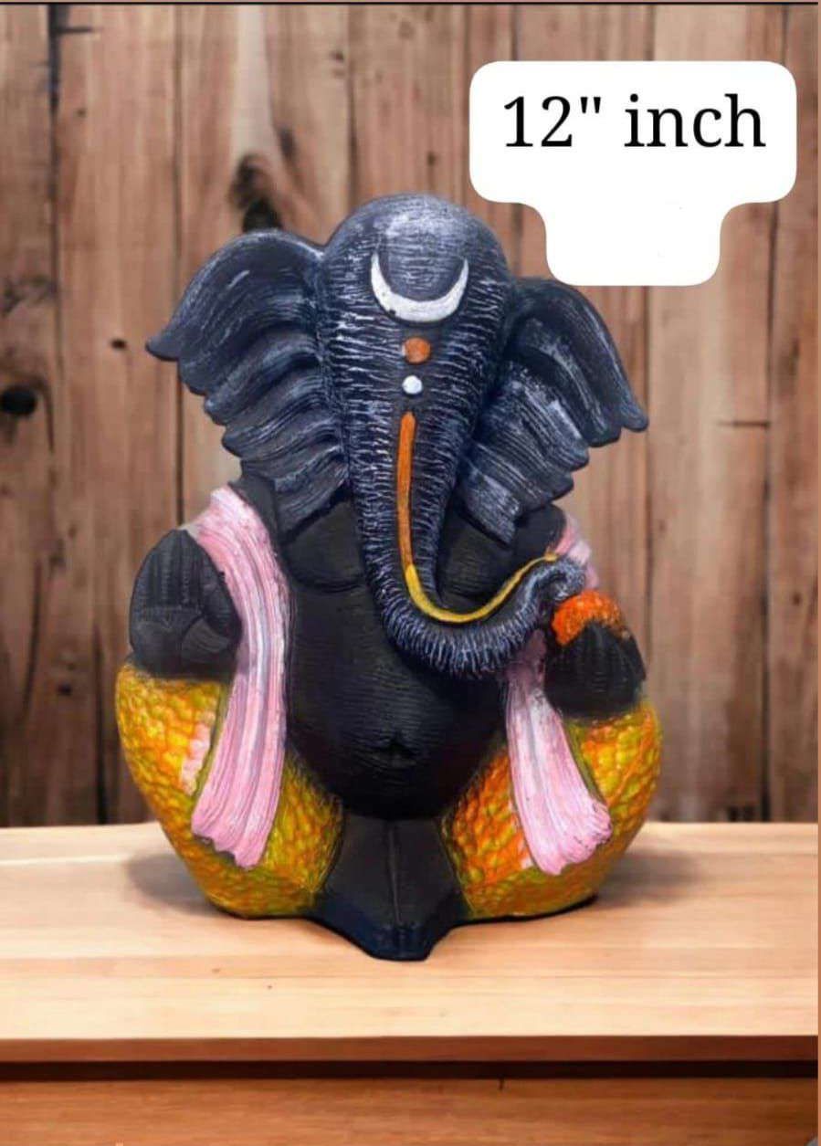 12 Inch Antique Ganesh Statue