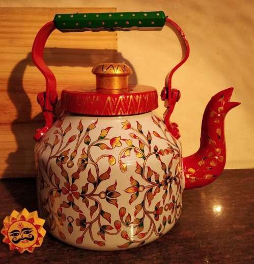Handcrafted Metal Tea Kettle