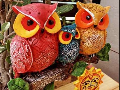 Owl Buddies Decorative Statue