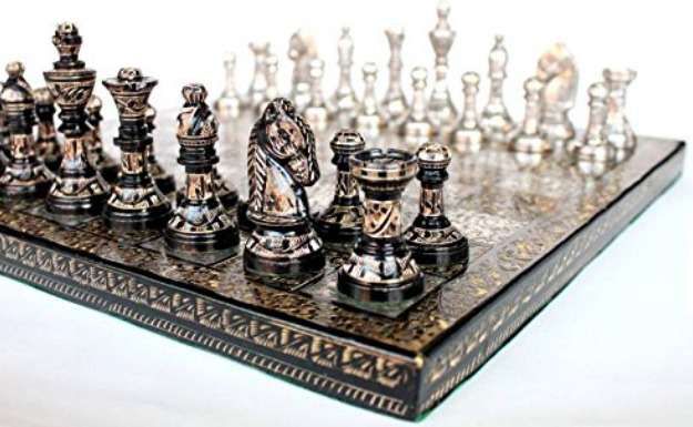 Premium Brass Chess Board Game Set