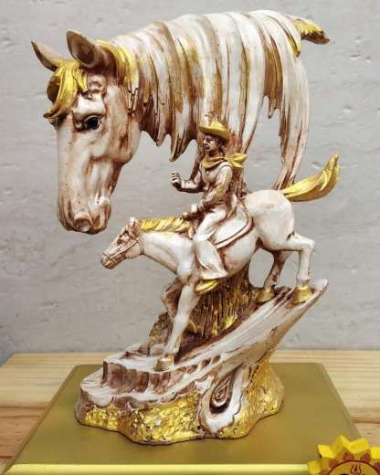 White Horse Home Decor Statue