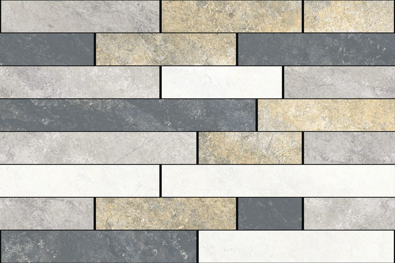 200x300mm Mixed-Tone Modular Stone Design Ceramic Tile
