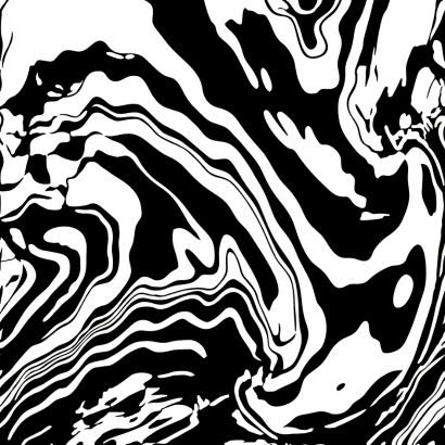 333x333mm White & Black Abstract Marble Ceramic Tile