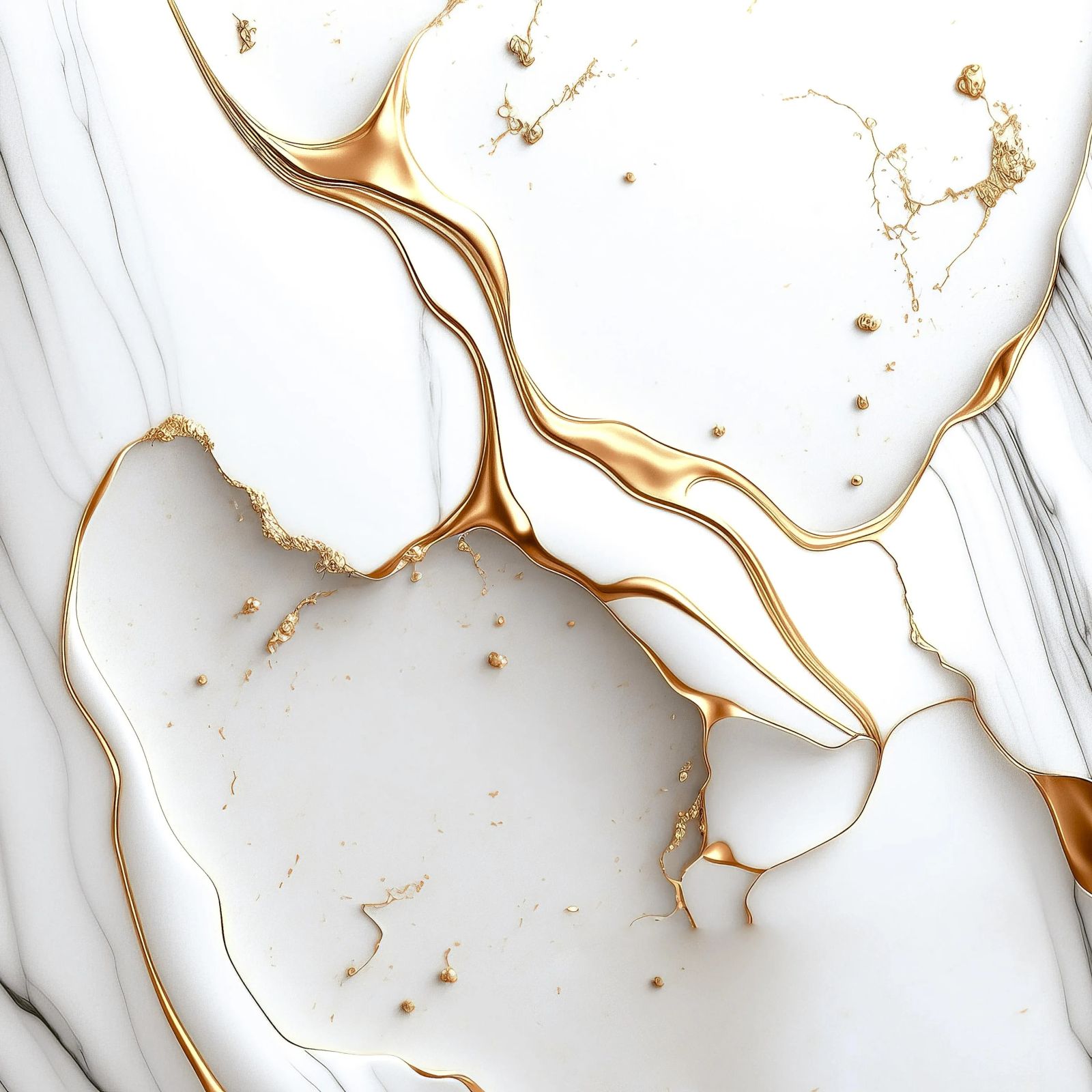 400×400mm High Gloss Fluid Golden Stream Ceramic Tile