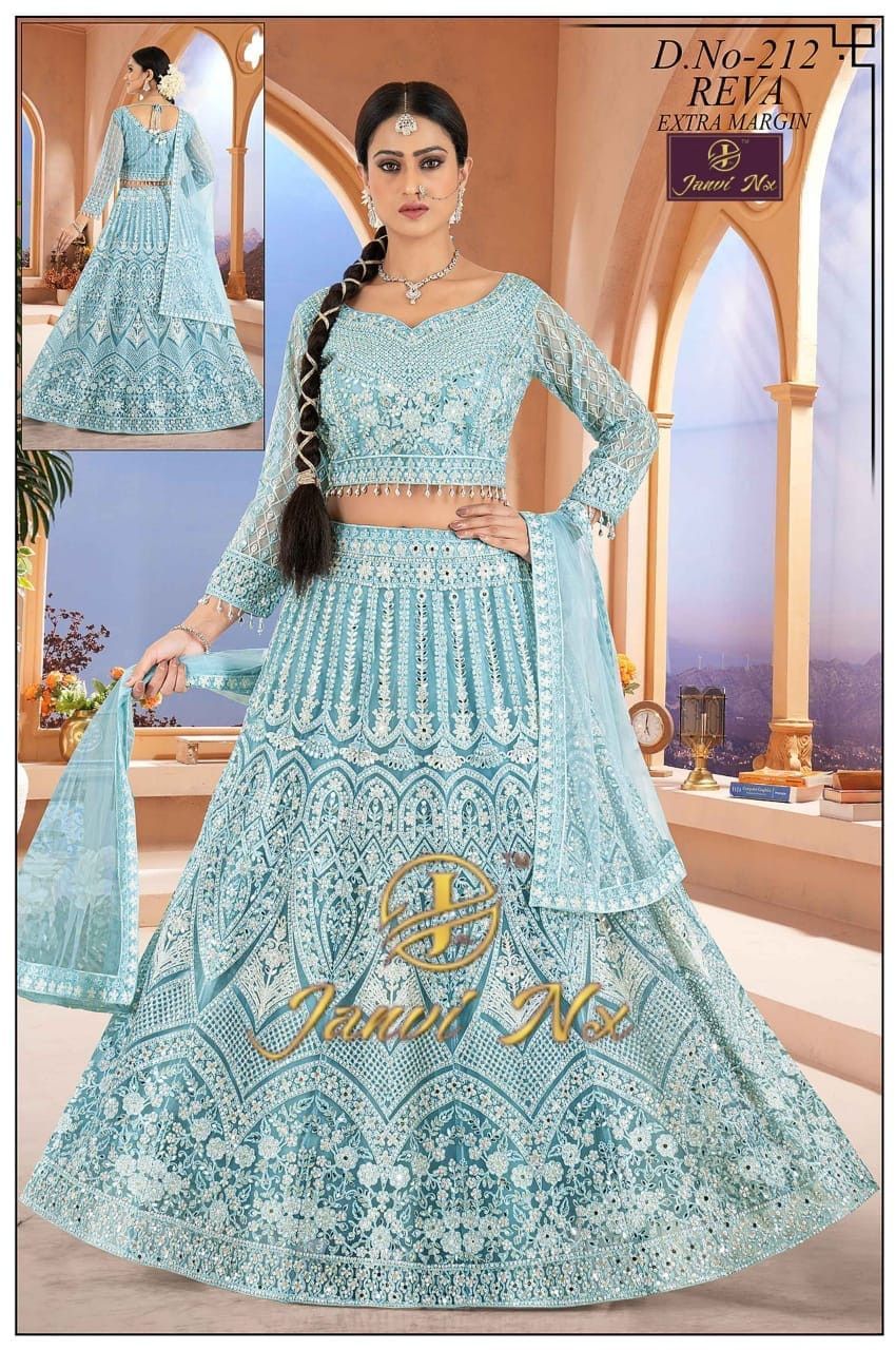 Designer Soft Georgette Net Wedding Lehenga