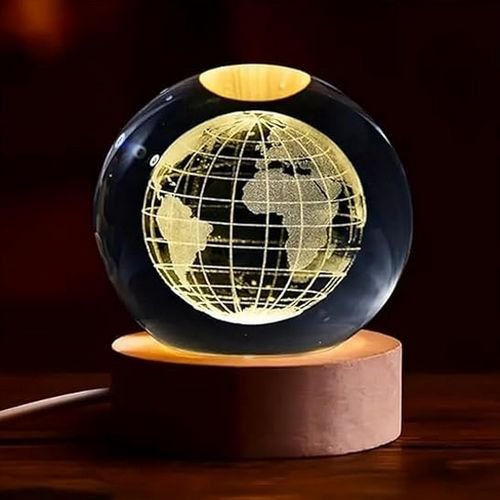 3D Globe Crystal Ball Night Light