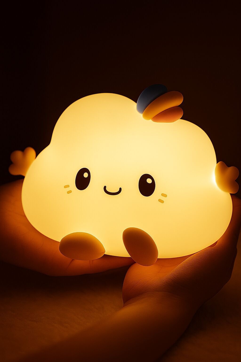 Silicone Cloud Touch LED Night Lamp