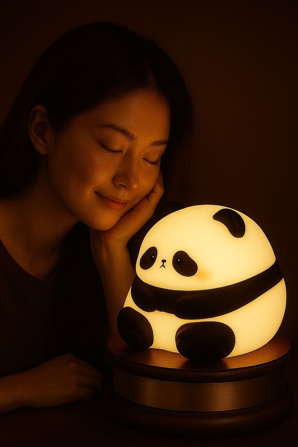 Silicone Little Panda Night Lamp