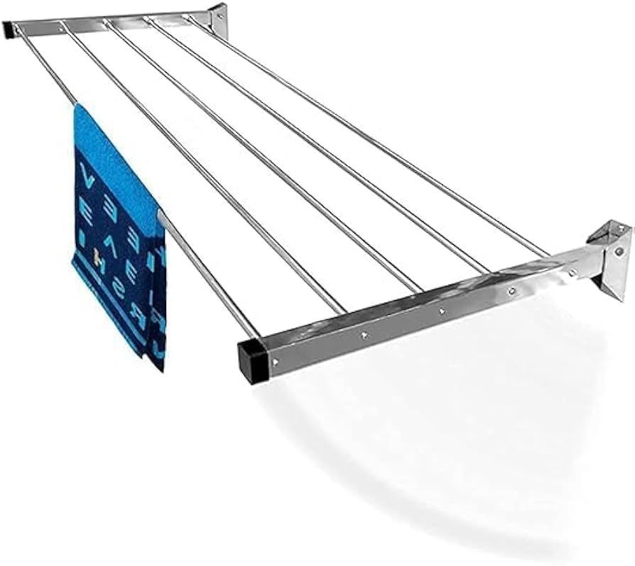4 Feet Stainless Steel Wall Mounted Cloth Drying Stand