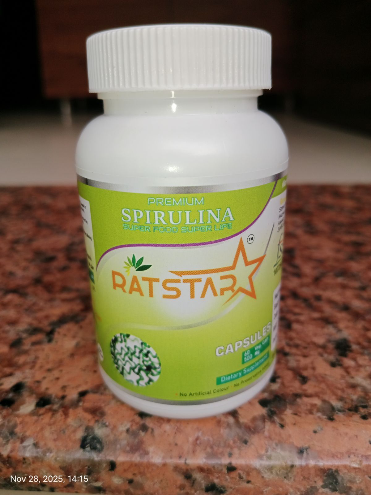 Pure Spirulina Capsules