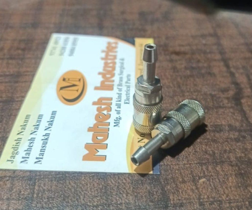 Stainless Steel NIBP Hose Pipe Push Connector