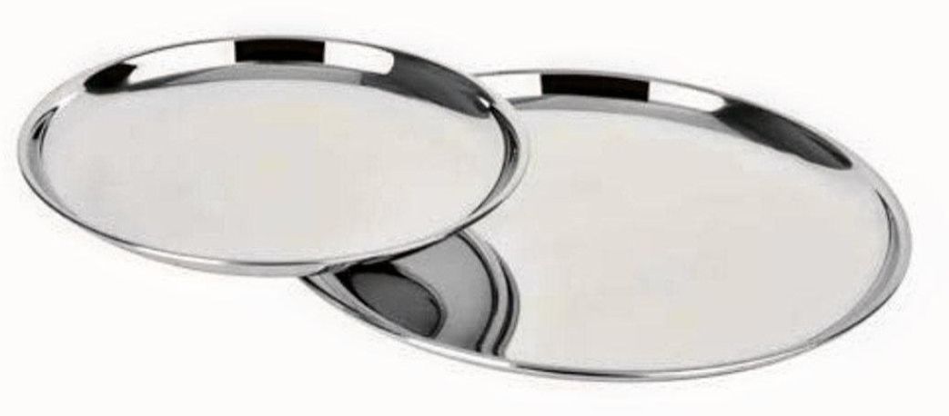 Silver Stainless Steel China Plate