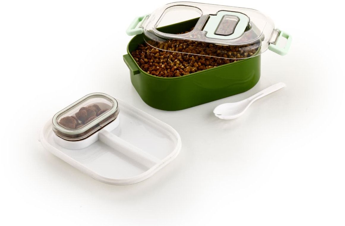 Green Fancy Plastic Lunch Box