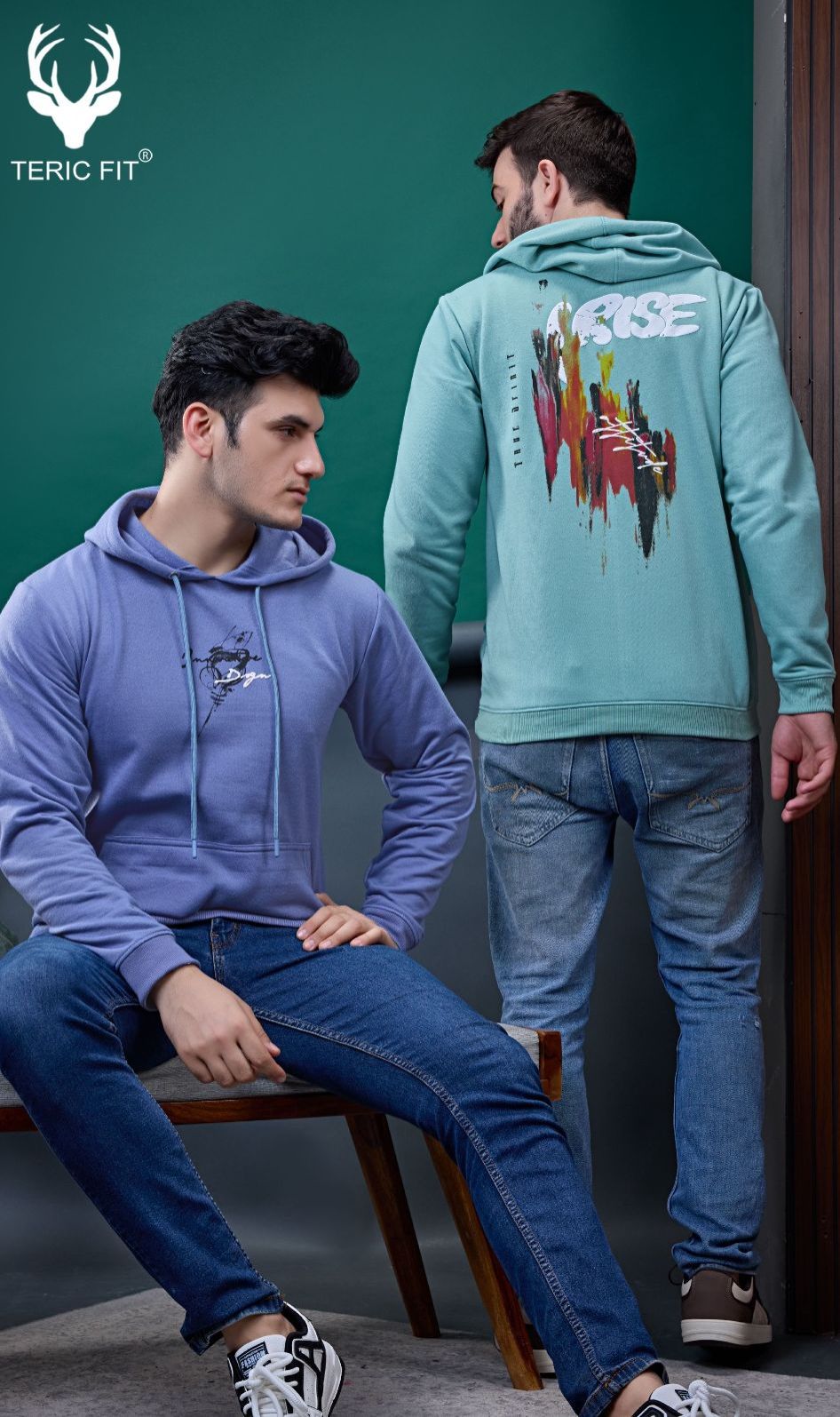 Mens Stylish Cotton Lift Graphic Hoodie