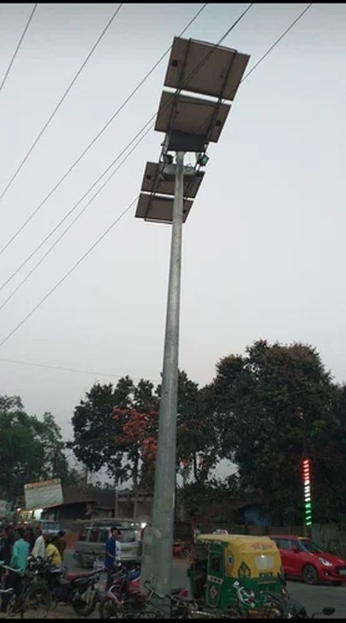 9 Meter High Mast Solar Lighting Pole