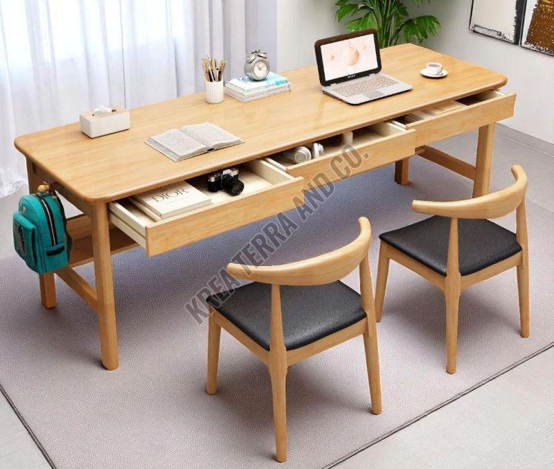 2 Seater Wooden Study Table