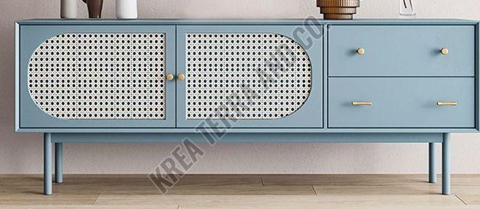 Blue Wooden TV Unit