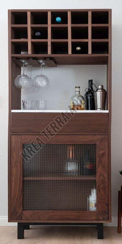 Brown Wooden Bar Cabinet