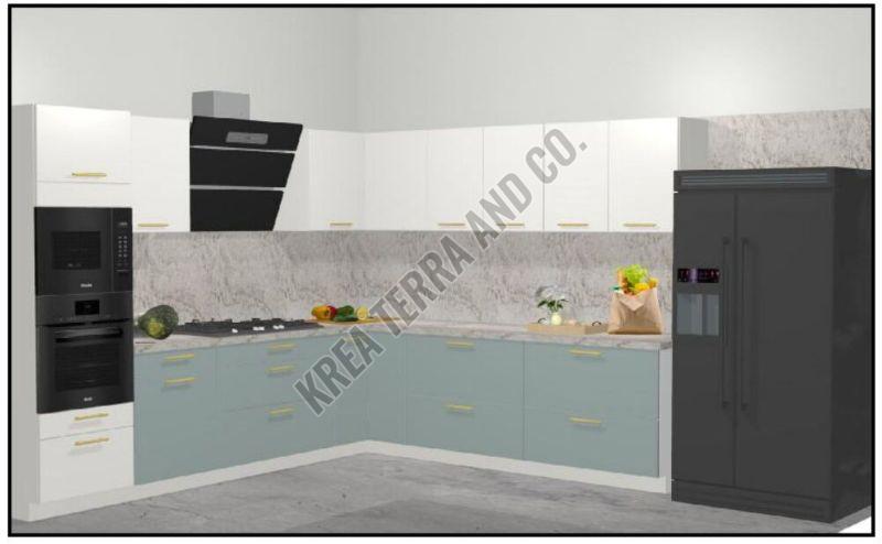 L Shape Modular Kitchen
