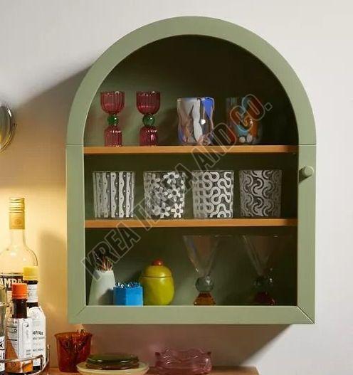 Wall Mounted Wooden Crockery Cabinet