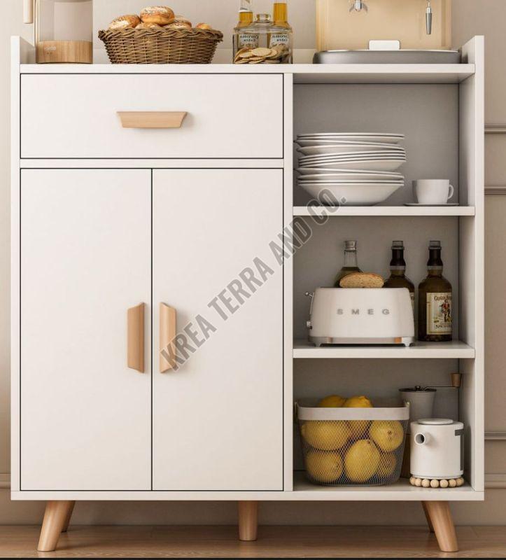 White Wooden Crockery Cabinet