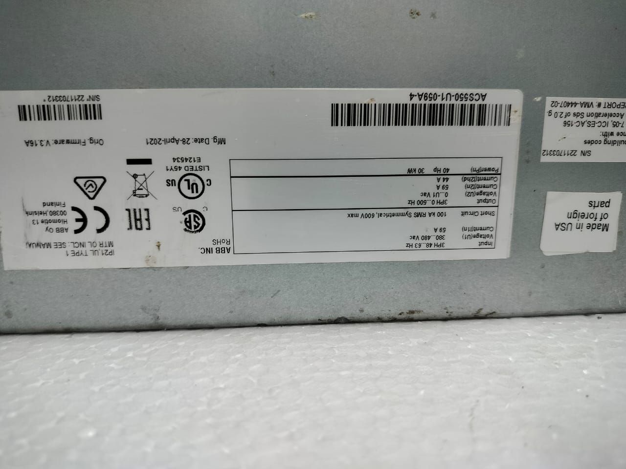 ABB ACS550-U1-059A-4