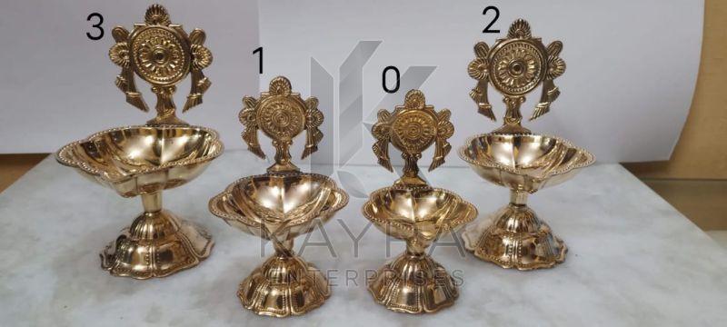 Round Brass Chakra Namah Diya