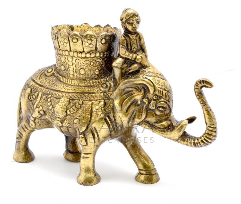 Brass Elephant Statue