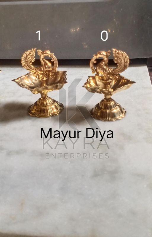 Brass Peacock Oil Lamp Set OF 2 Pcs