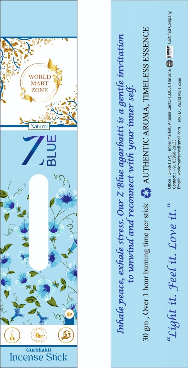 Z Blue Premium Incense Sticks