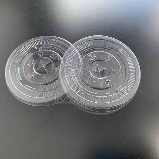 Plastic PET Flat Cup Lid