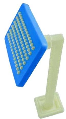 Royal 90 Degree PVC 3x6 Square Plastic Shower Head