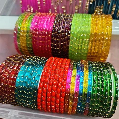 Multicolor Wedding Glass Bangles