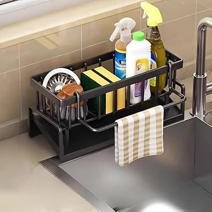 Carbon Steel Kitchen Sink Organizer