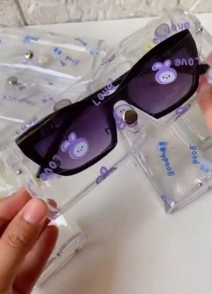 Transparent Plastic Sunglasses Case