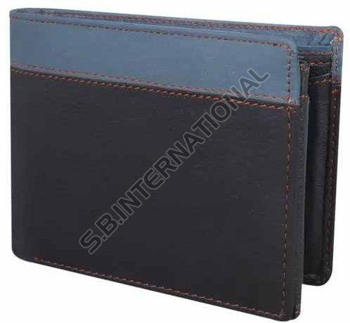 Blue RFID Leather Travel Wallet