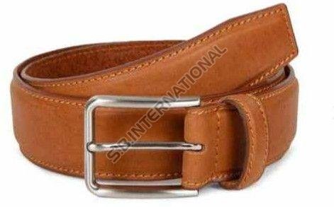 Tan Antique Finish Leather Belt