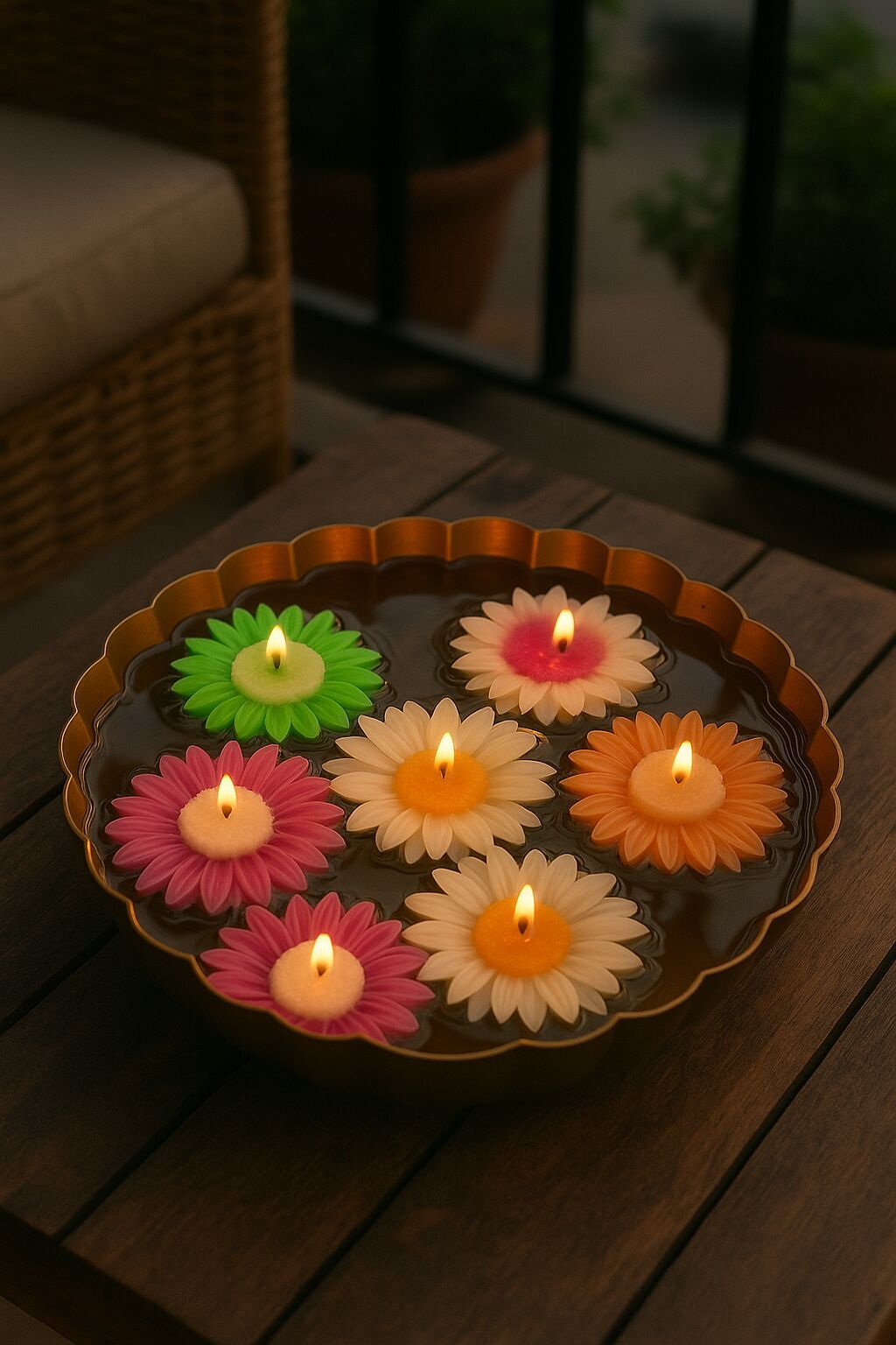 Flower Floating Scented Candle