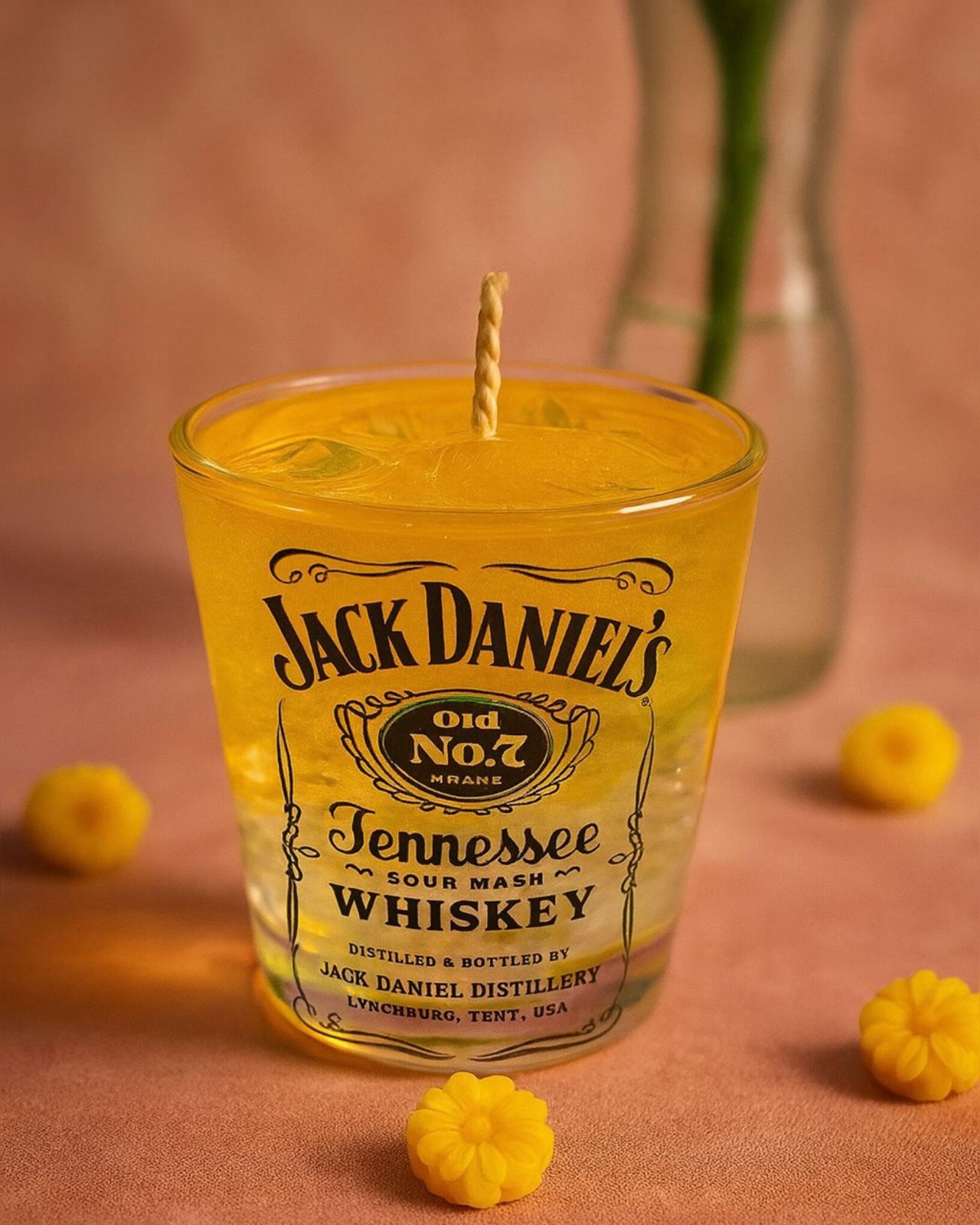 Whiskey Glass Gel Candle