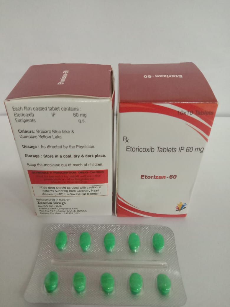 Etorizan 60mg Etoricoxib Tablet