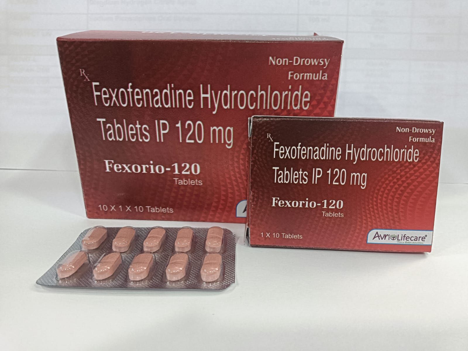 Fexorio 120mg Fexofenadine Hydrochloride Tablet