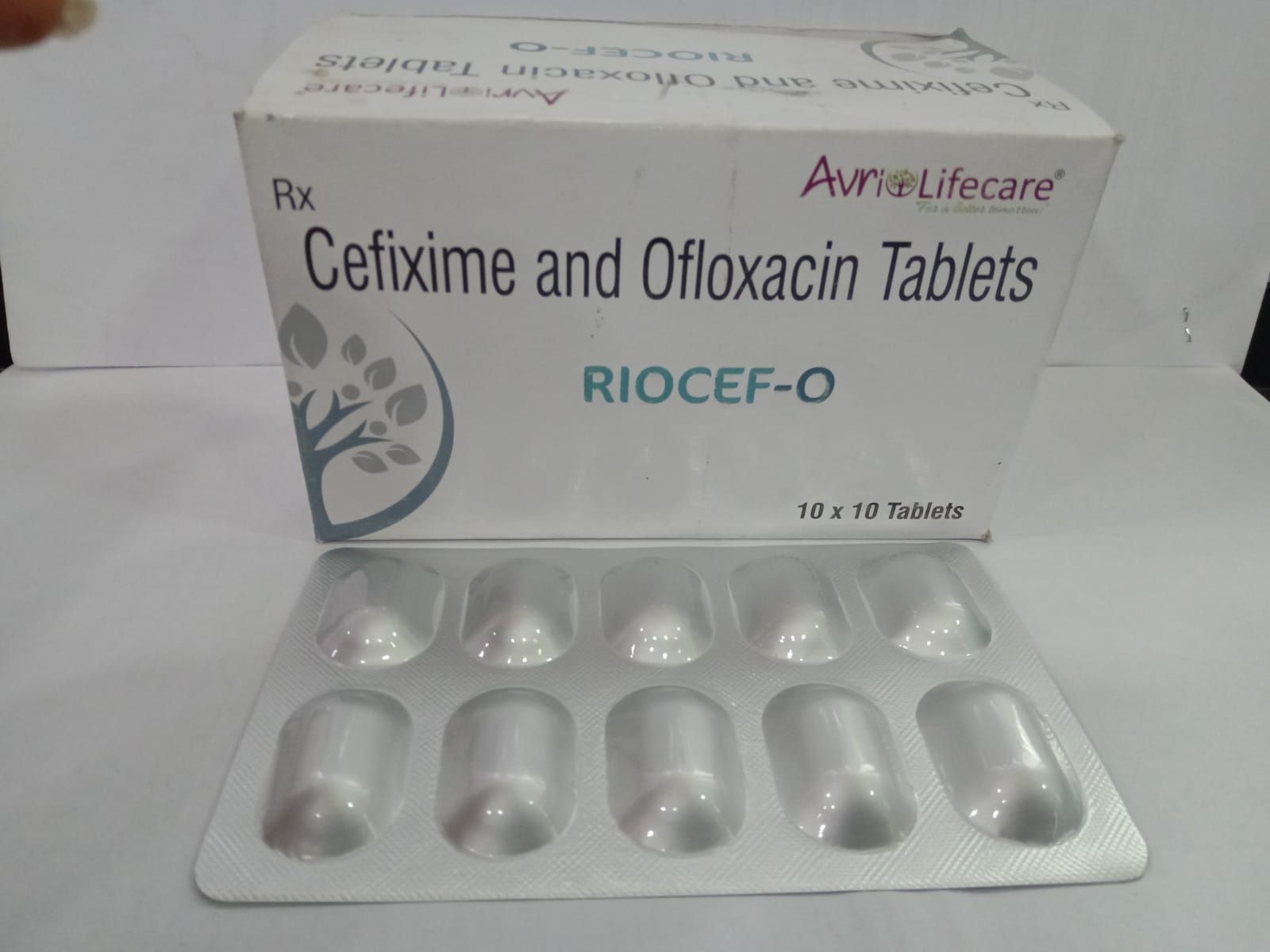 Riocef O Cefixime Ofloxacin Tablet