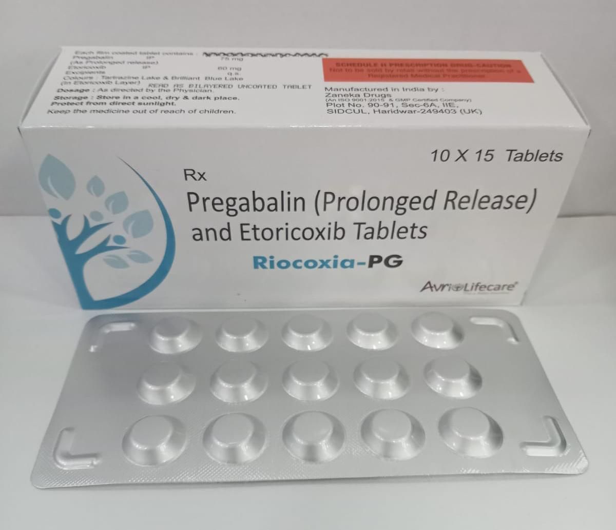 Riocoxia PG Pregabalin Etoricoxib Tablet
