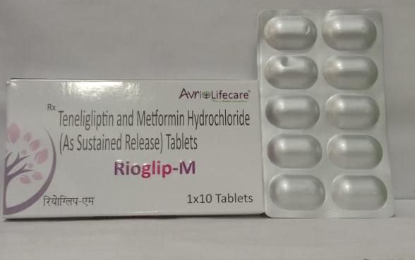 Rioglip M Teneligliptin Metformin Hydrochloride Tablet