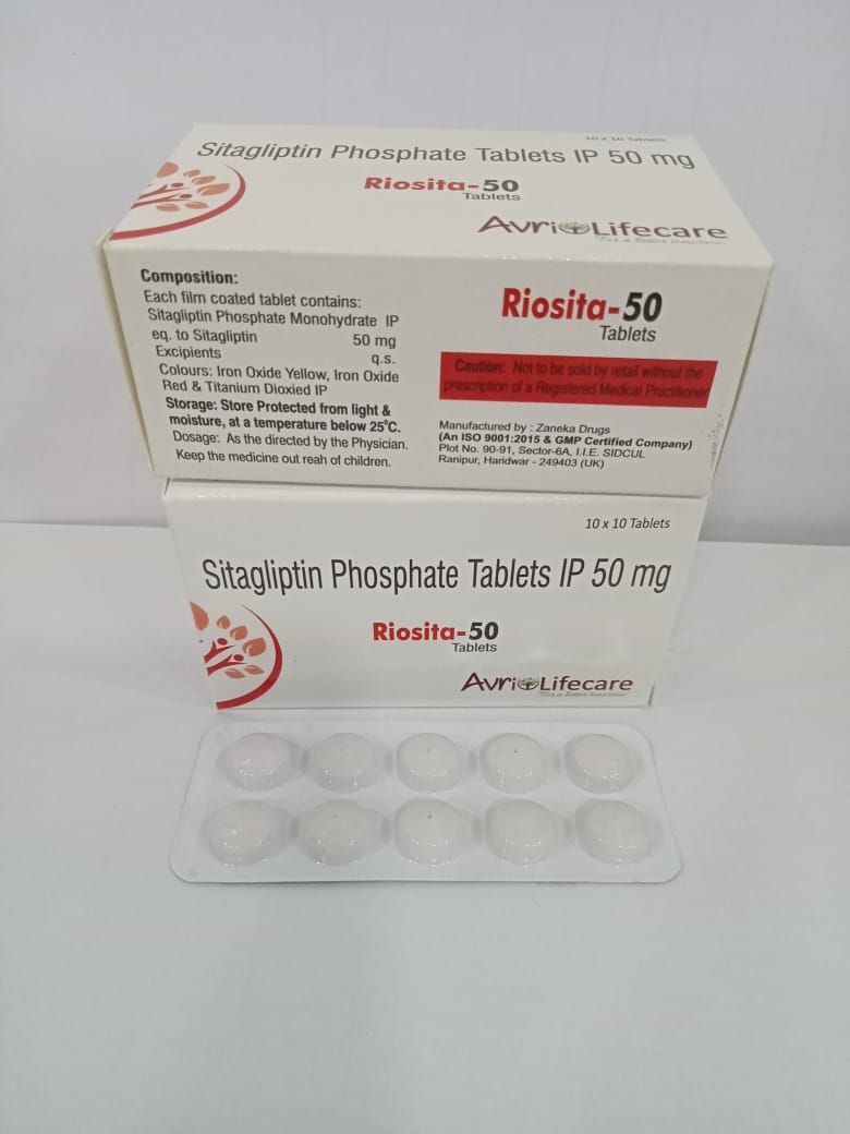 Riosita 50mg Sitagliptin Phosphate Tablet