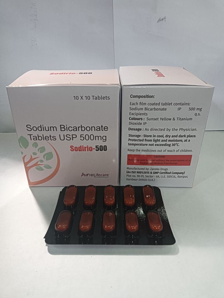 Sodirio 500 Sodium Bicarbonate Tablet