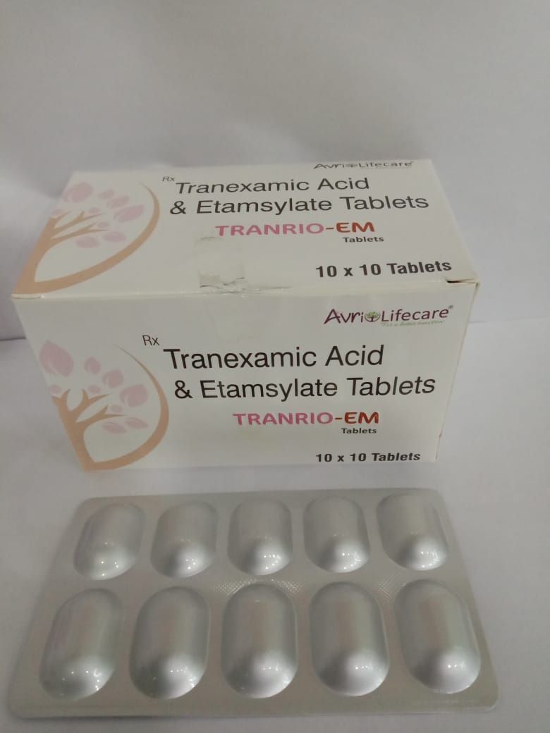 Tranrio Em Tranexamix Acid Etamsylate Tablet