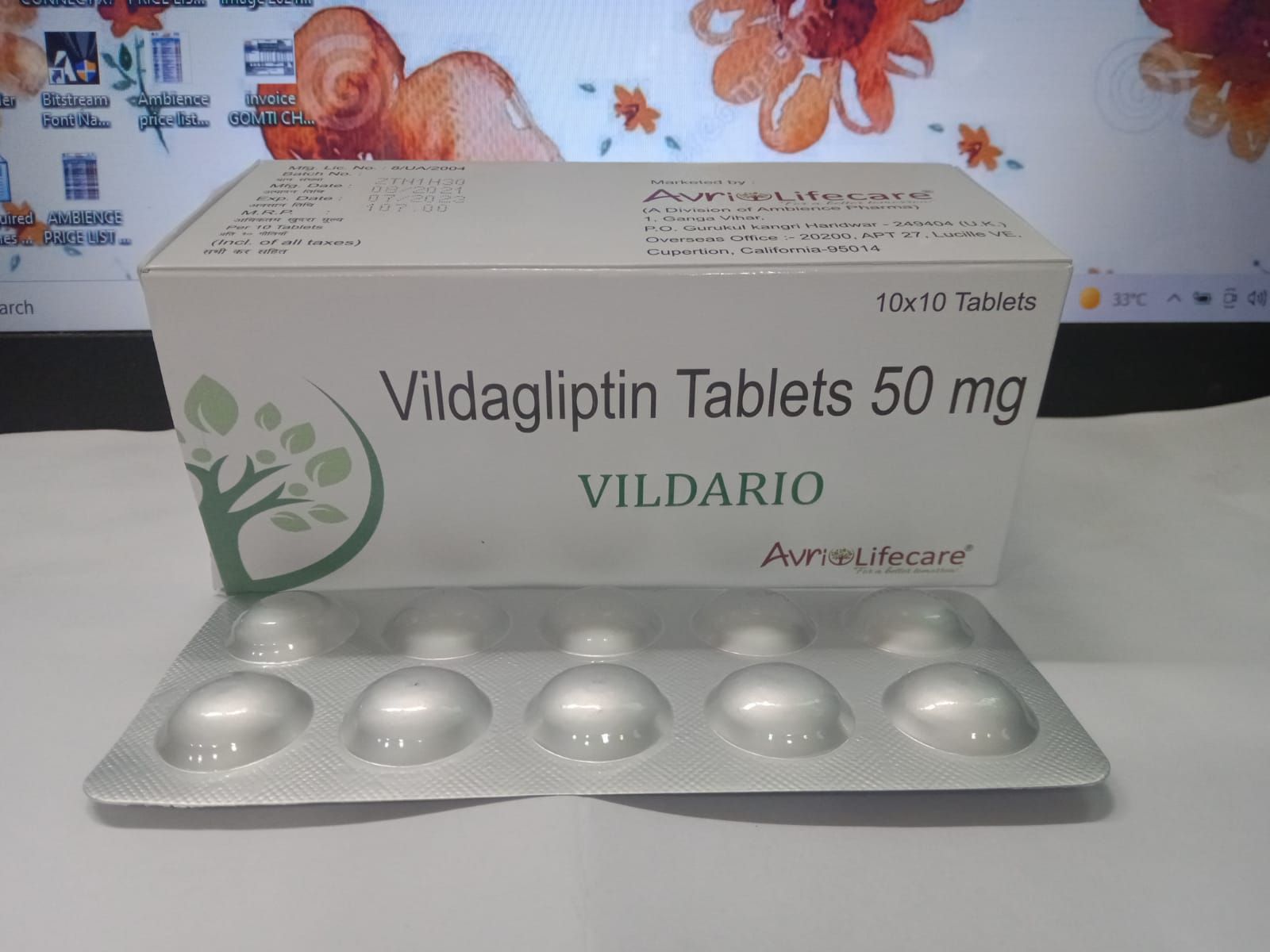 Vildario 50mg Vildagliptin Tablet